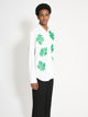 Comme des Garçons Homme Plus Broad Leaf Motif C Shirt White / Green