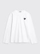 Comme des Garçons Play Small Heart LS T-shirt White