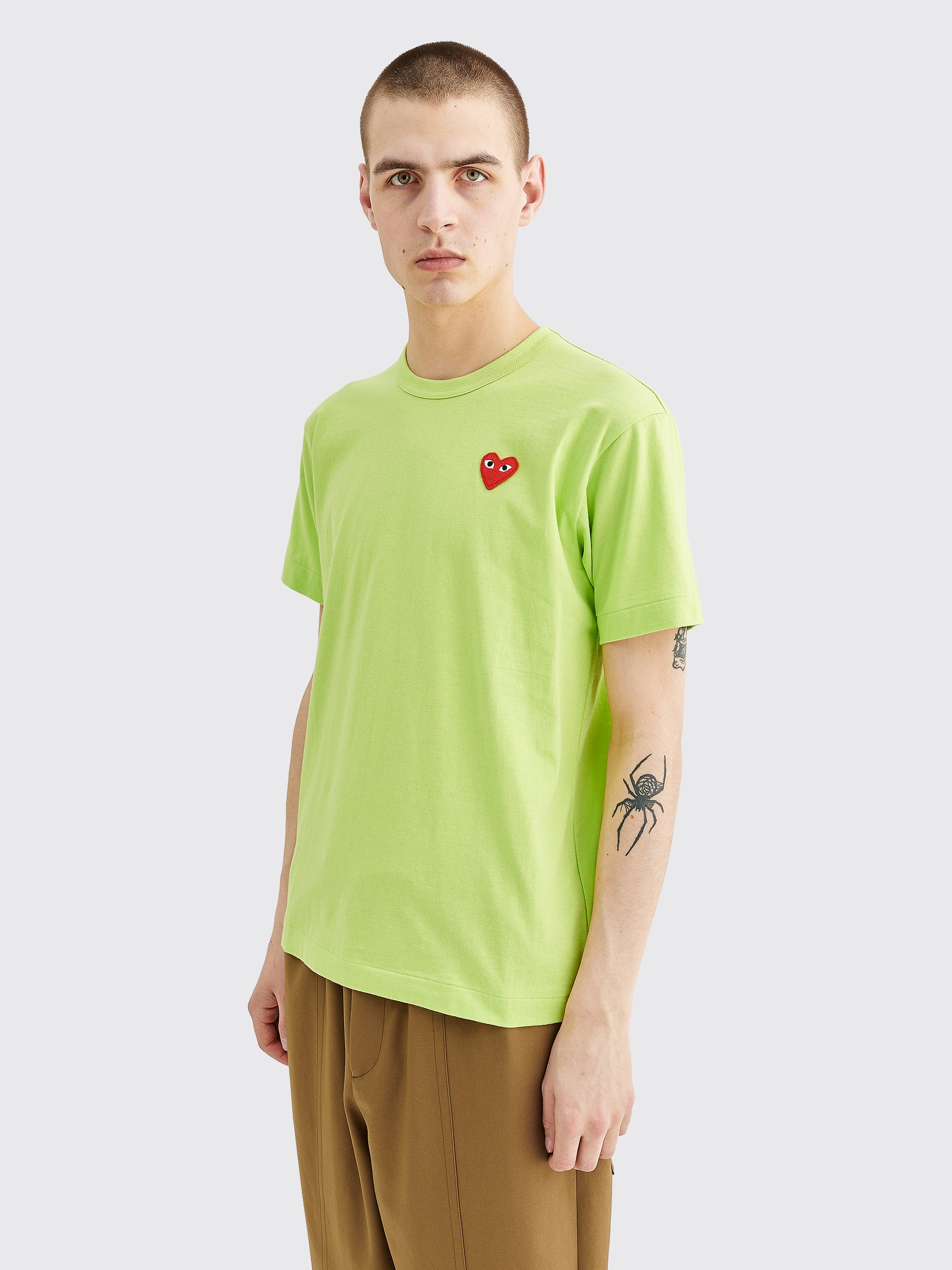 Comme des Garçons Play Small Heart T-shirt Green