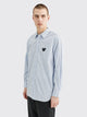 Comme des Garçons Play Small Heart LS Shirt Stripe Blue / White