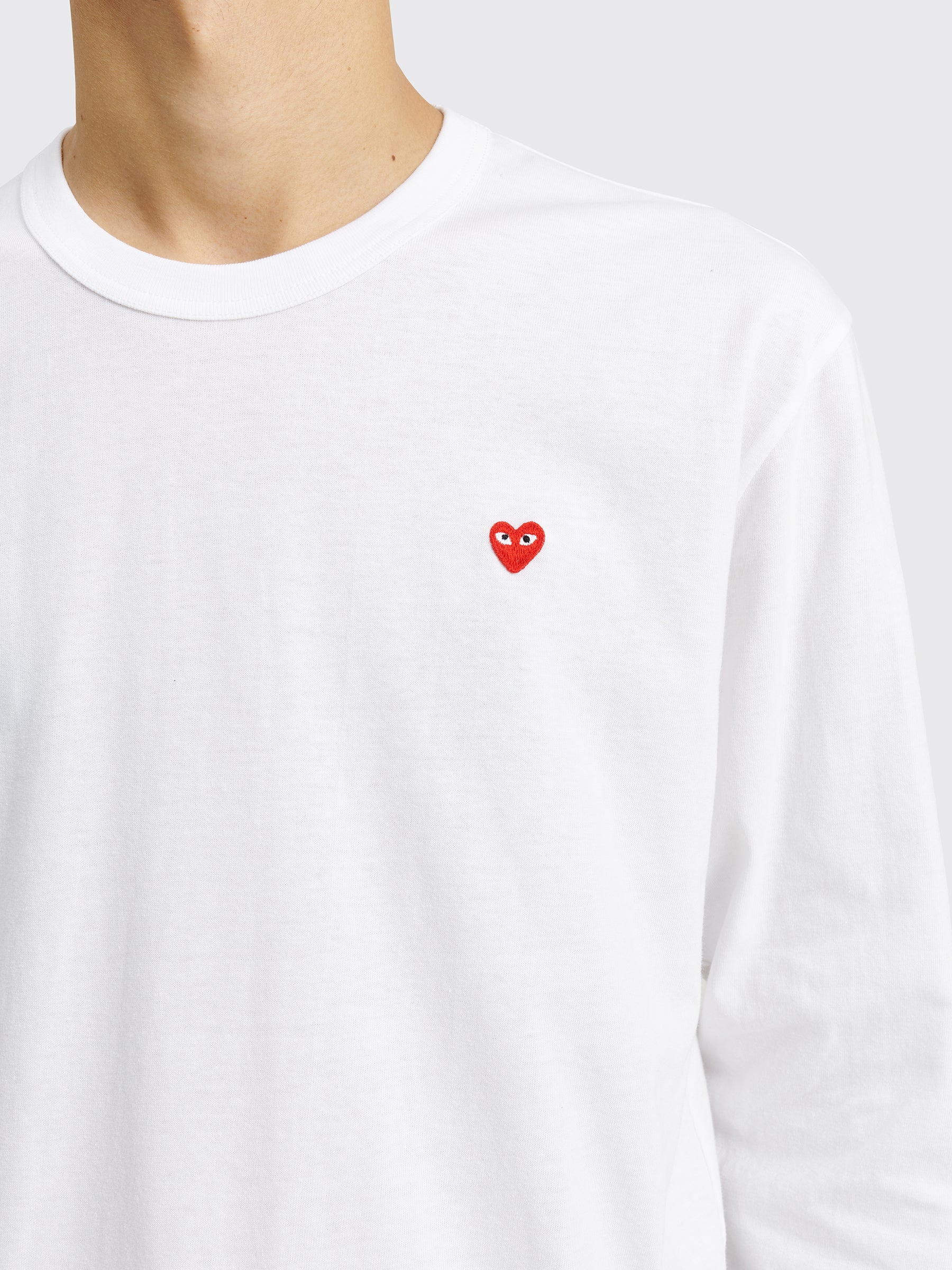Comme des Garçons Play Mini Heart LS T-shirt White