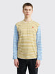 Comme des Garçons Play Mini Heart LS T-shirt Stripe Olive / Blue