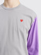Comme des Garçons Play Mini Heart LS T-shirt Grey / Purple