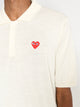 Comme des Garçons PLAY Polo Neck Short Sleeve Shirt White
