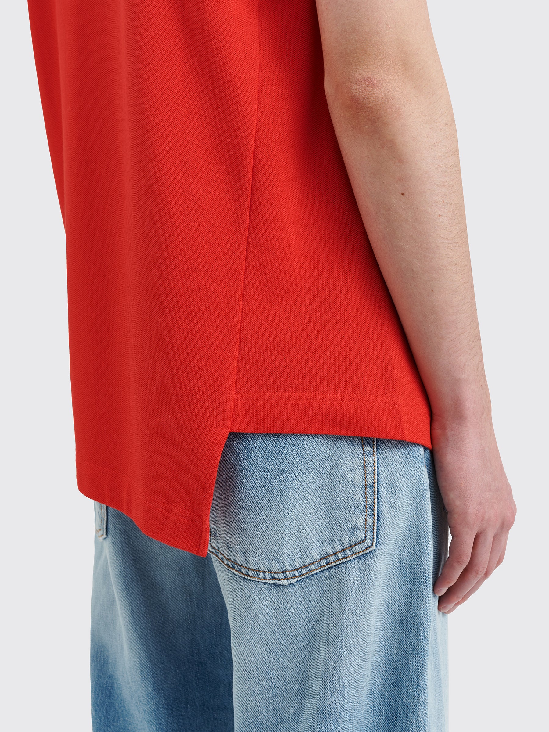 Comme des Garçons Shirt x Lacoste Cotton Polo Shirt Red