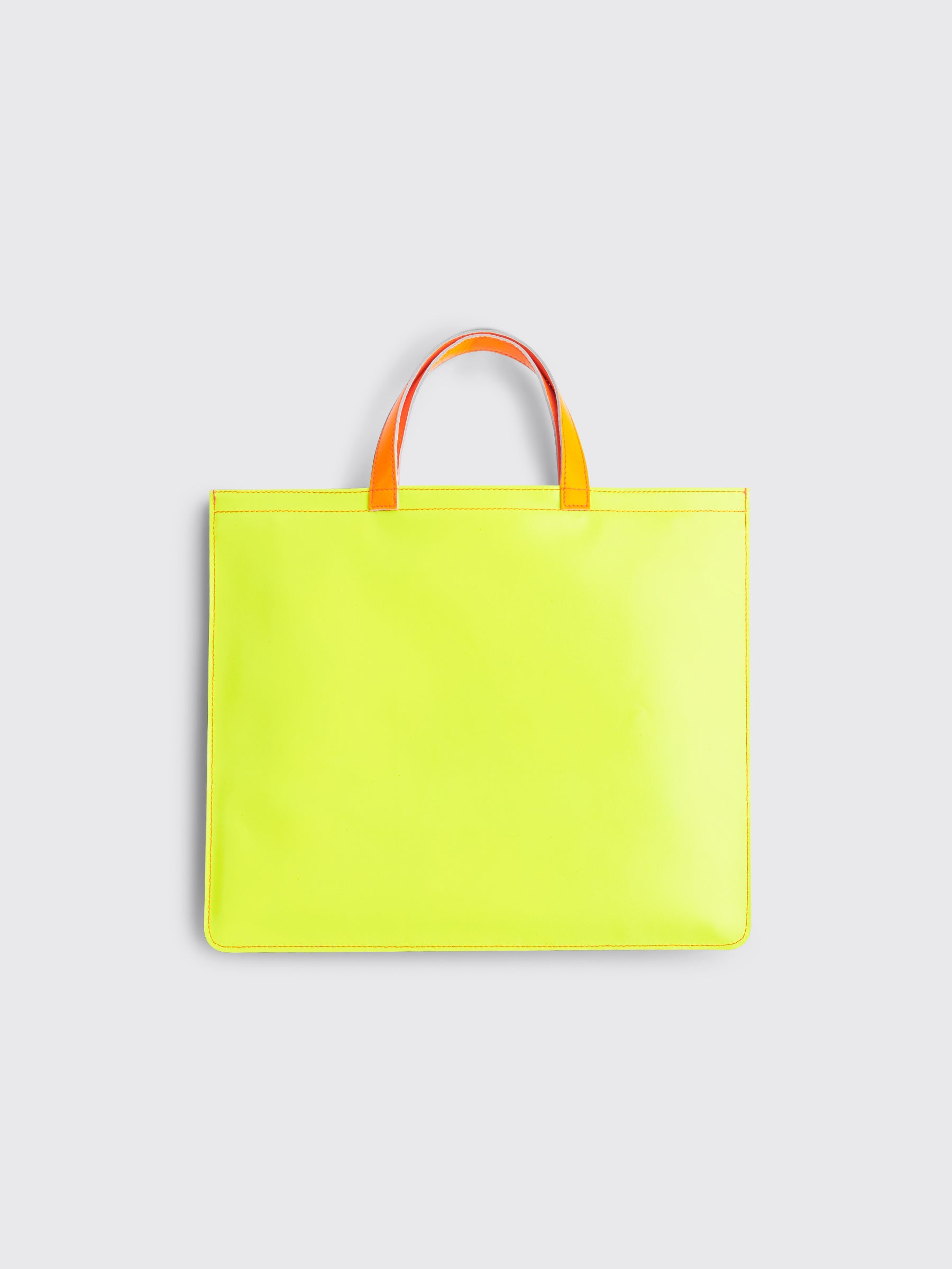 Comme des Garçons Wallet Super Fluo Leather Bag Pink / Yellow