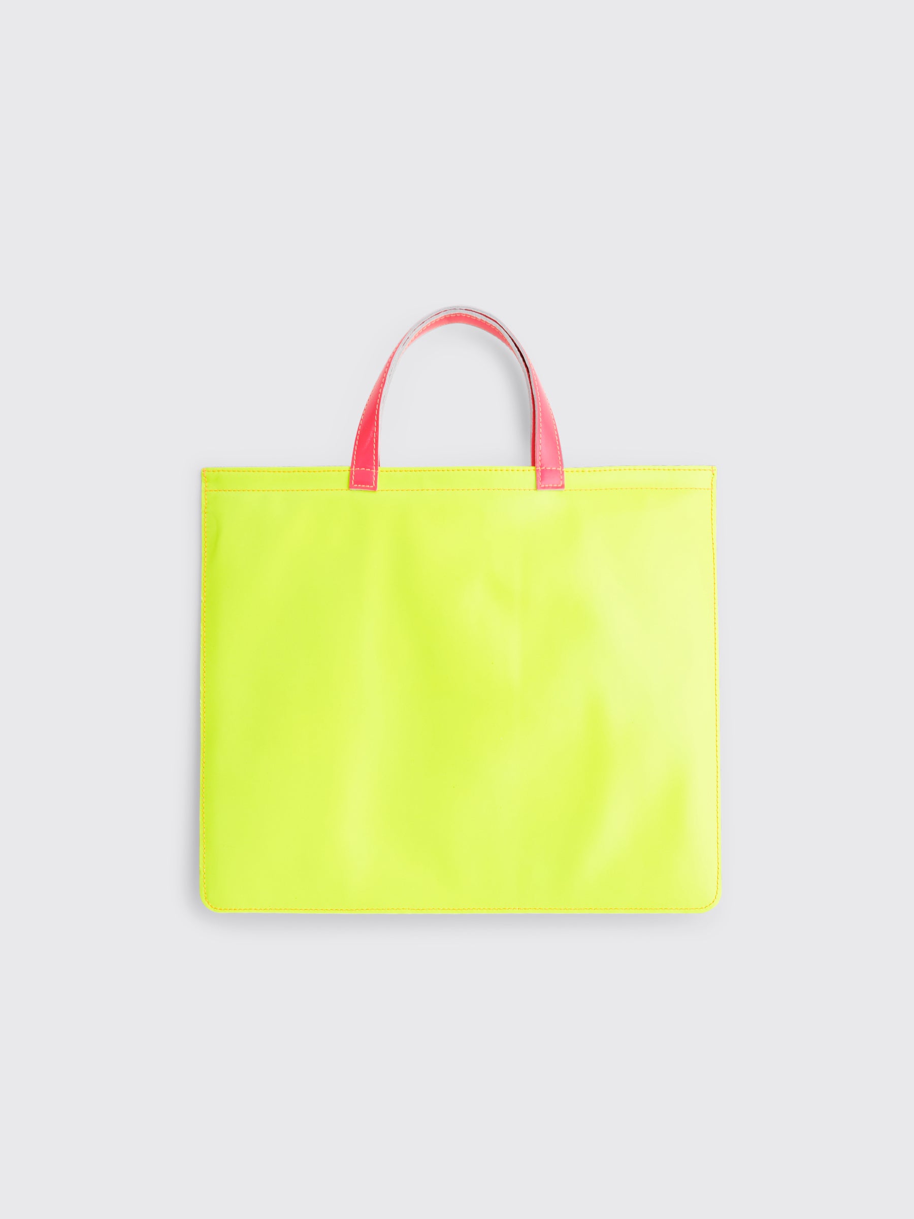 Comme des Garçons Wallet Super Fluo Leather Bag Yellow / Orange