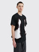 Comme des Garçons Homme Plus Fake Fur Cut-Out Mesh T-shirt Black