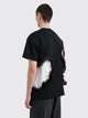 Comme des Garçons Homme Plus Fake Fur Cut-Out Mesh T-shirt Black