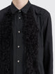 Comme des Garçons Homme Plus Fake Fur Panel Shirt Black