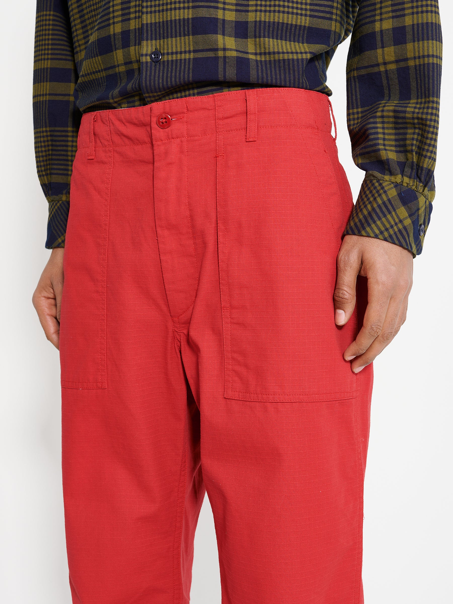 Engineered Garments Fatigue Pant Red Cotton Ripstop