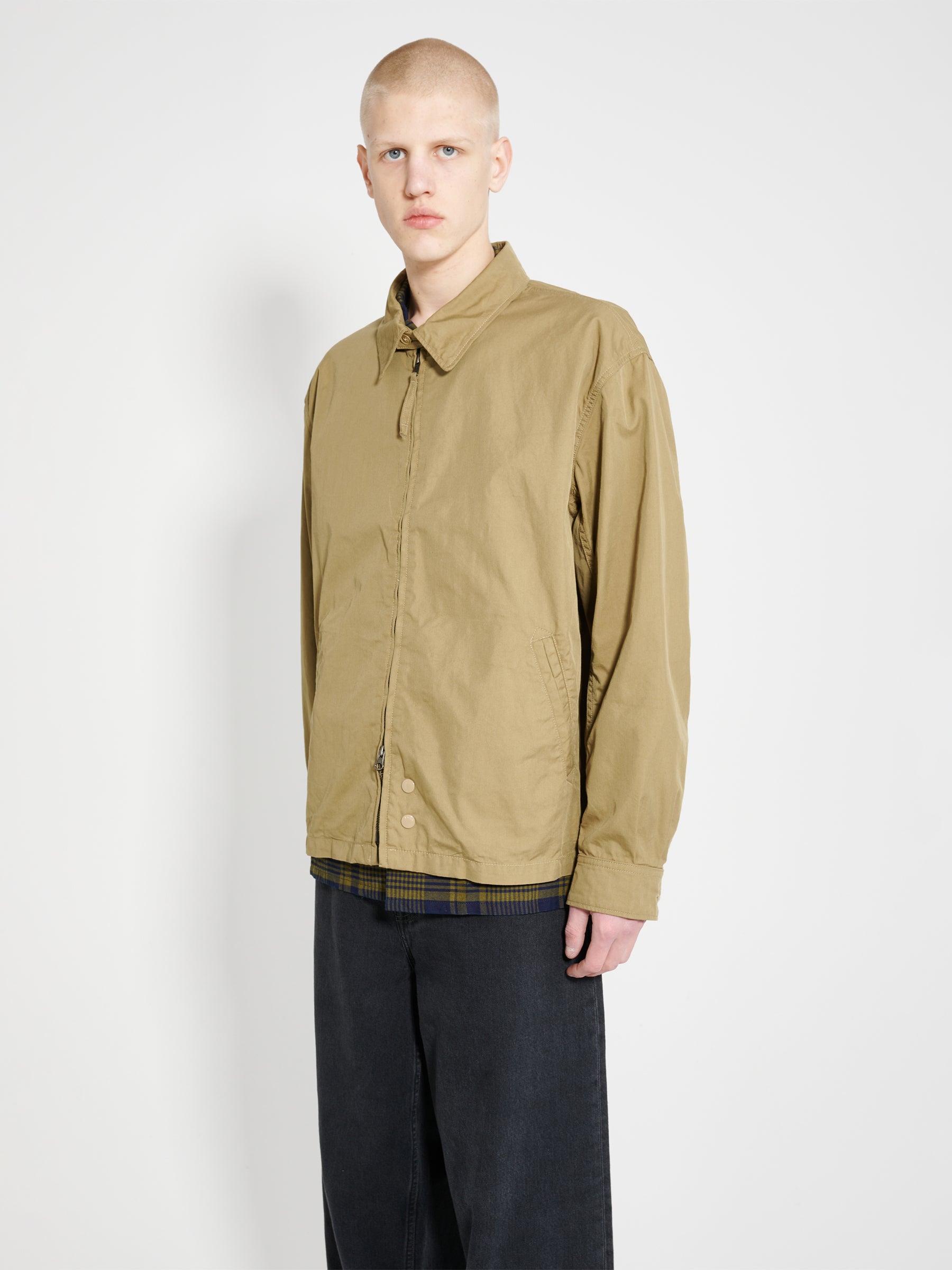 Engineered Garments Claigton Jacket Khaki Nyco Twill