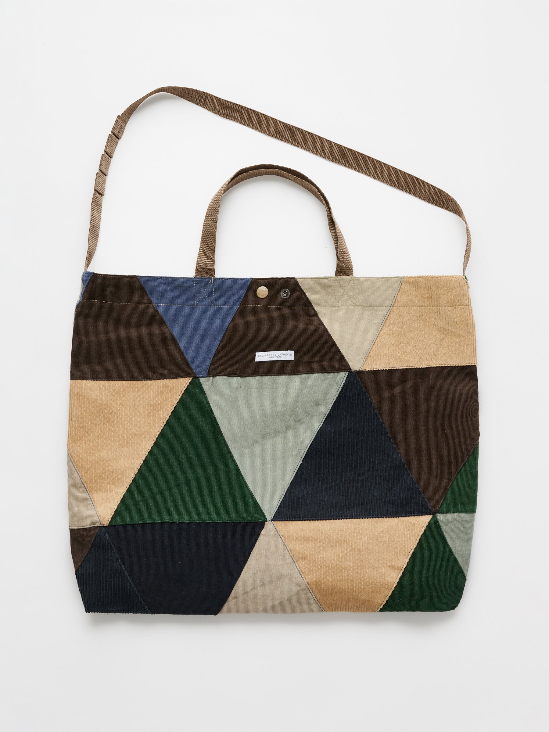 Engineered Garments Carry All Tote Multi Color Triangle Corduroy