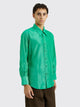 ERL Taffetas Button Down Shirt Green