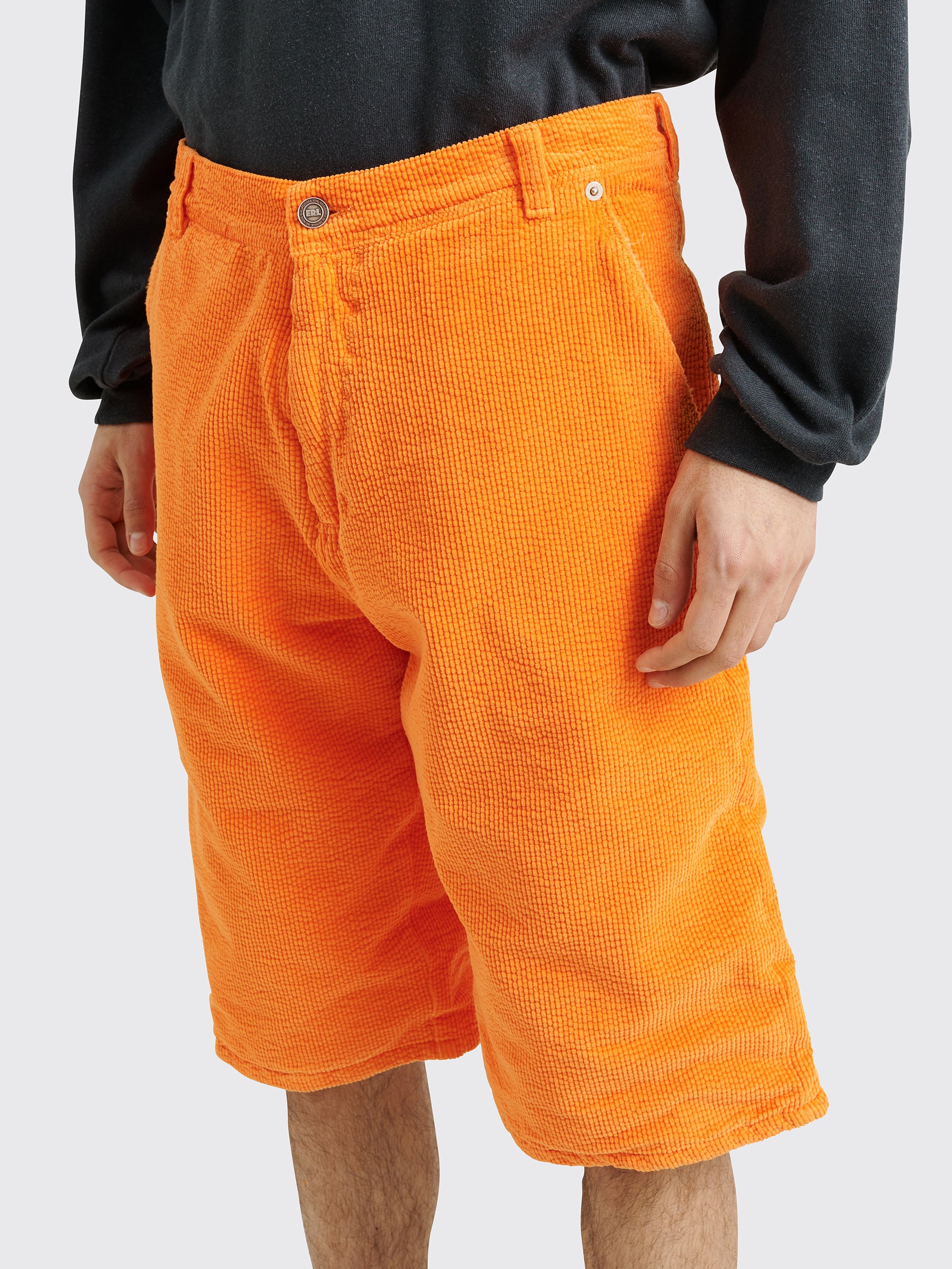 ERL Corduroy Shorts Orange