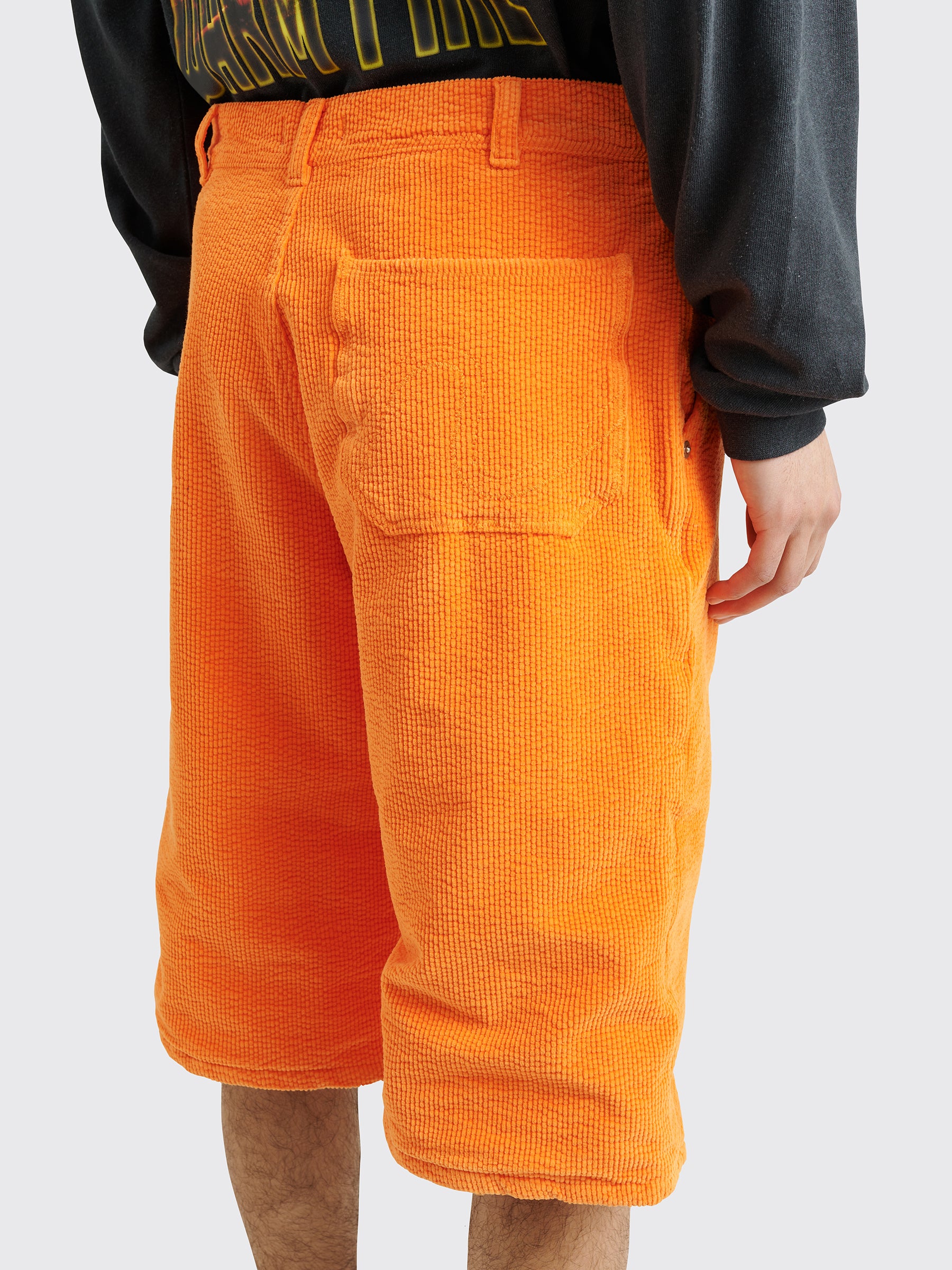 ERL Corduroy Shorts Orange