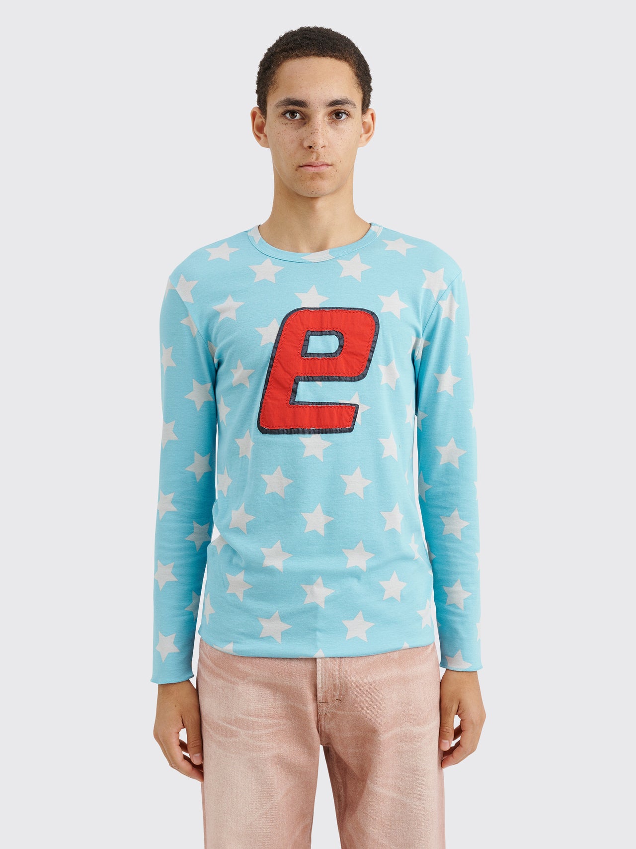 ERL Printed Thermal Long Sleeve T-shirt Turquoise