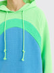ERL Rainbow Knit Hoodie Blue