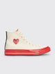 Comme des Garçons Play x Converse Chuck 70 Hi White / Red