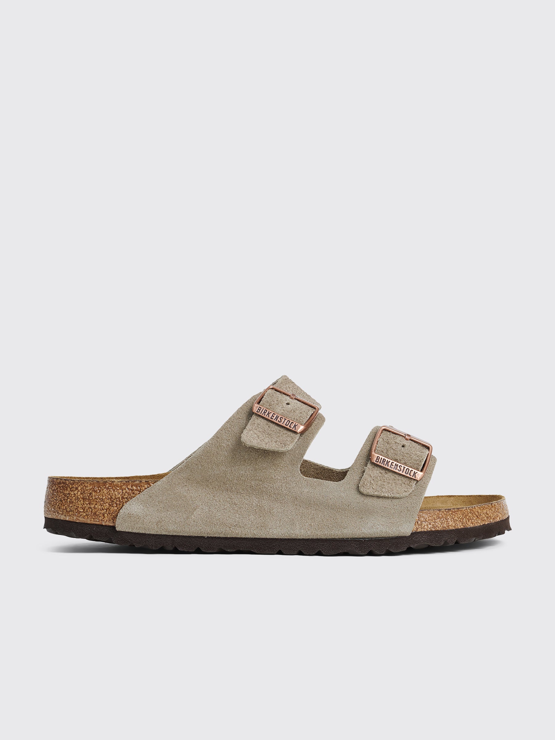 Birkenstock Arizona SFB Suede Sandals Taupe