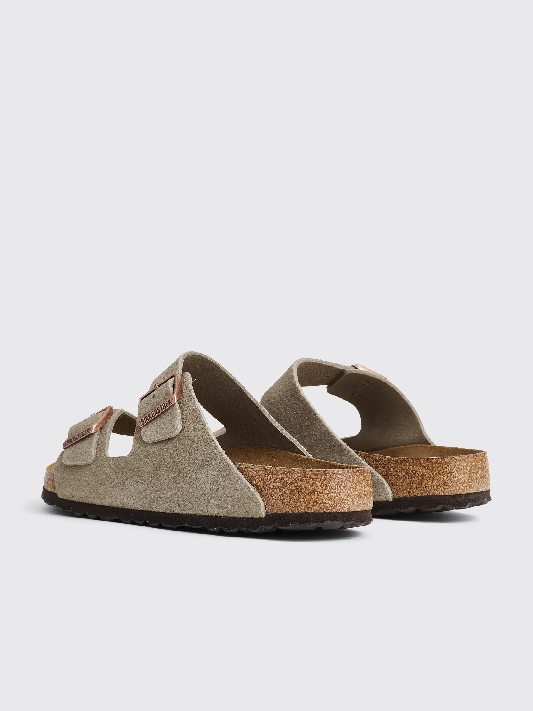 Birkenstock Arizona SFB Suede Sandals Taupe