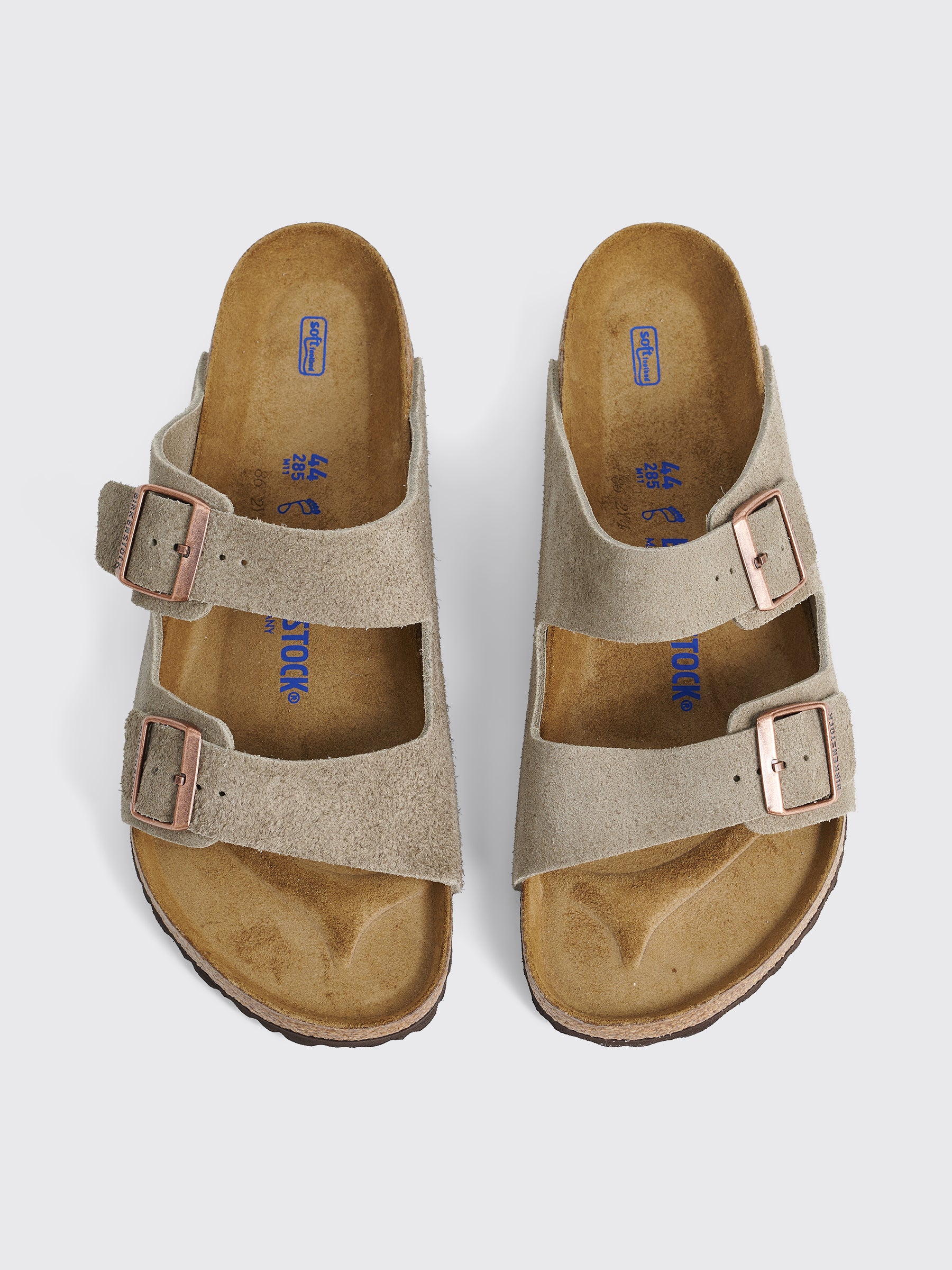 Birkenstock Arizona SFB Suede Sandals Taupe