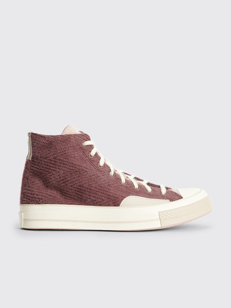 Converse - chuck 70 hi cozy utility dark wine