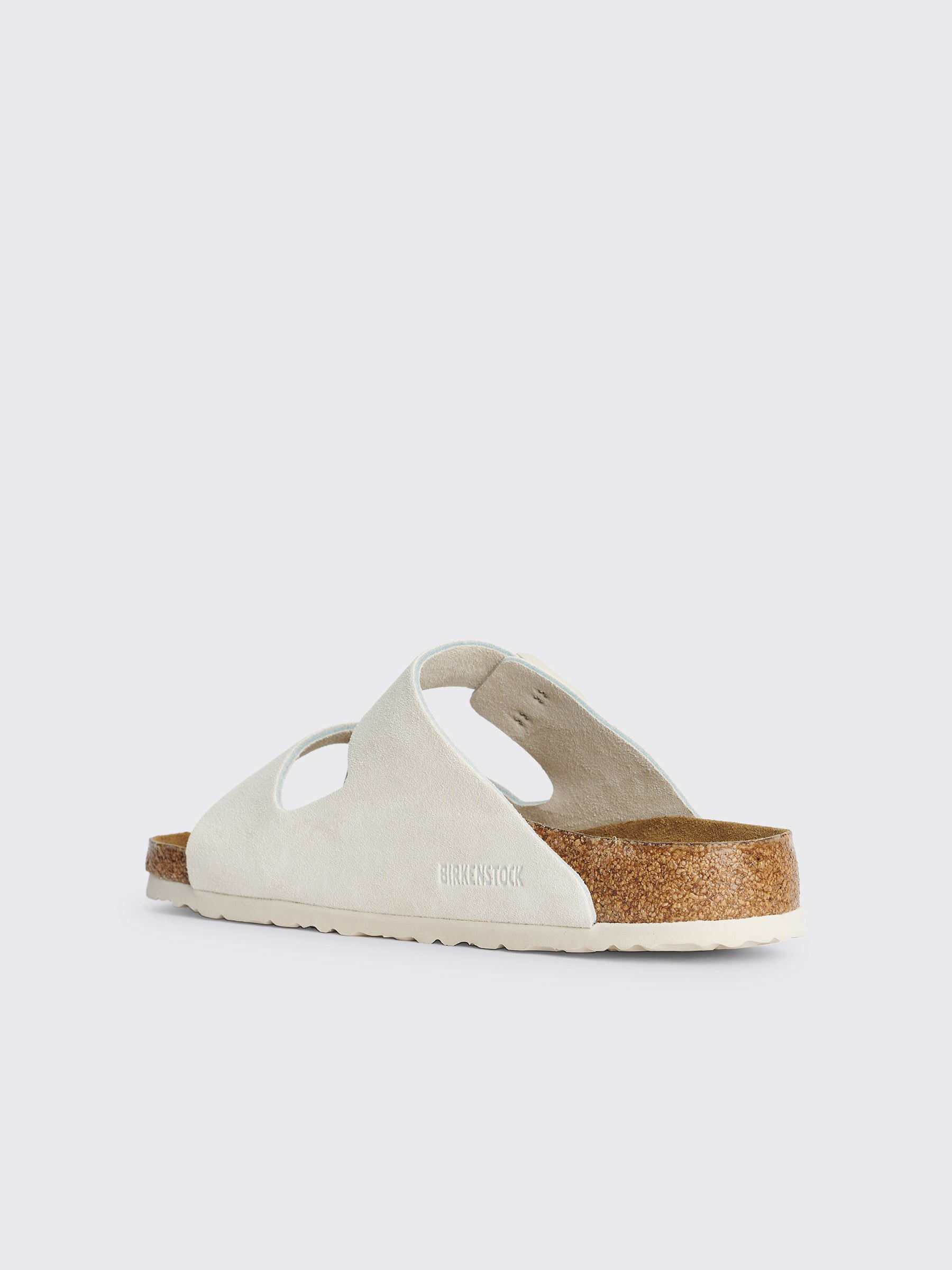 Birkenstock Arizona Suede Antique White