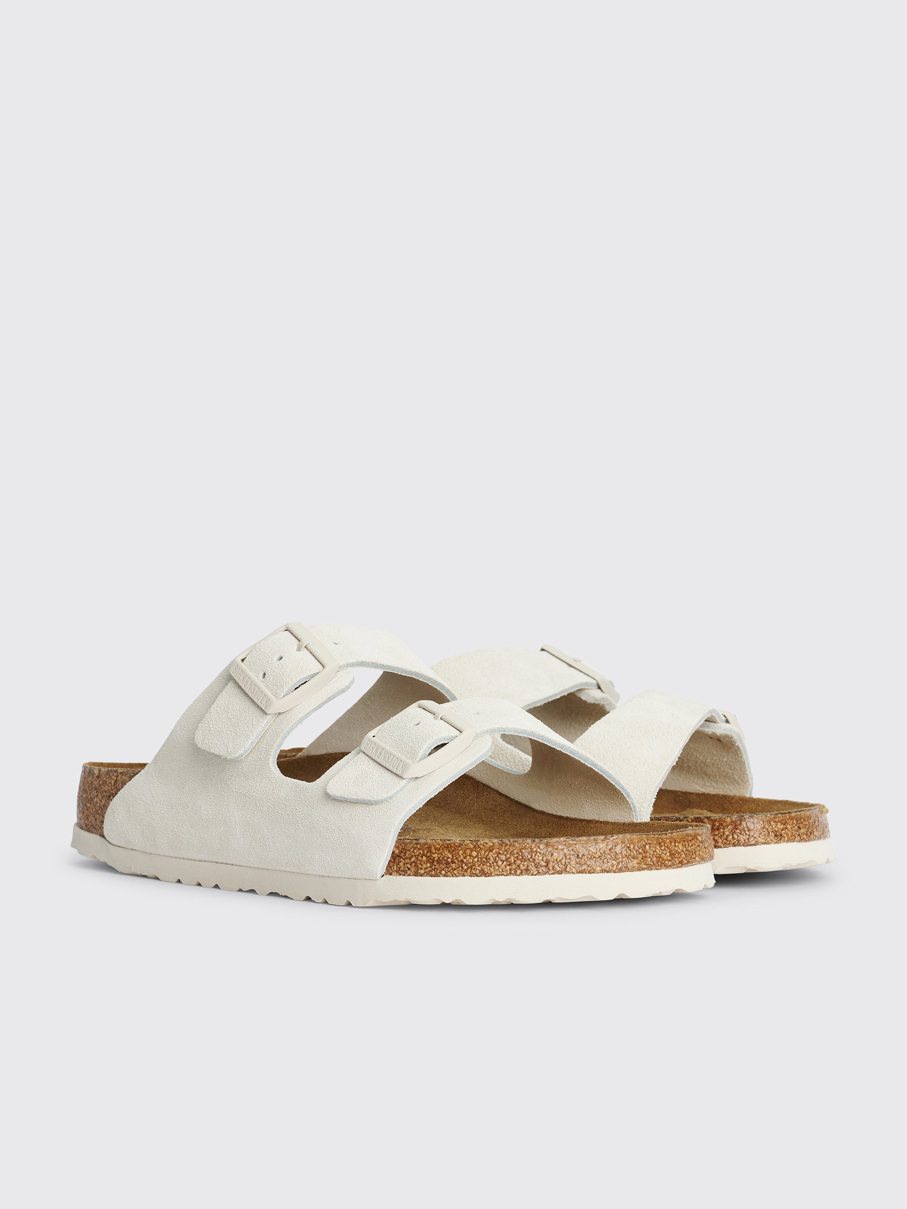 Birkenstock Arizona Suede Antique White