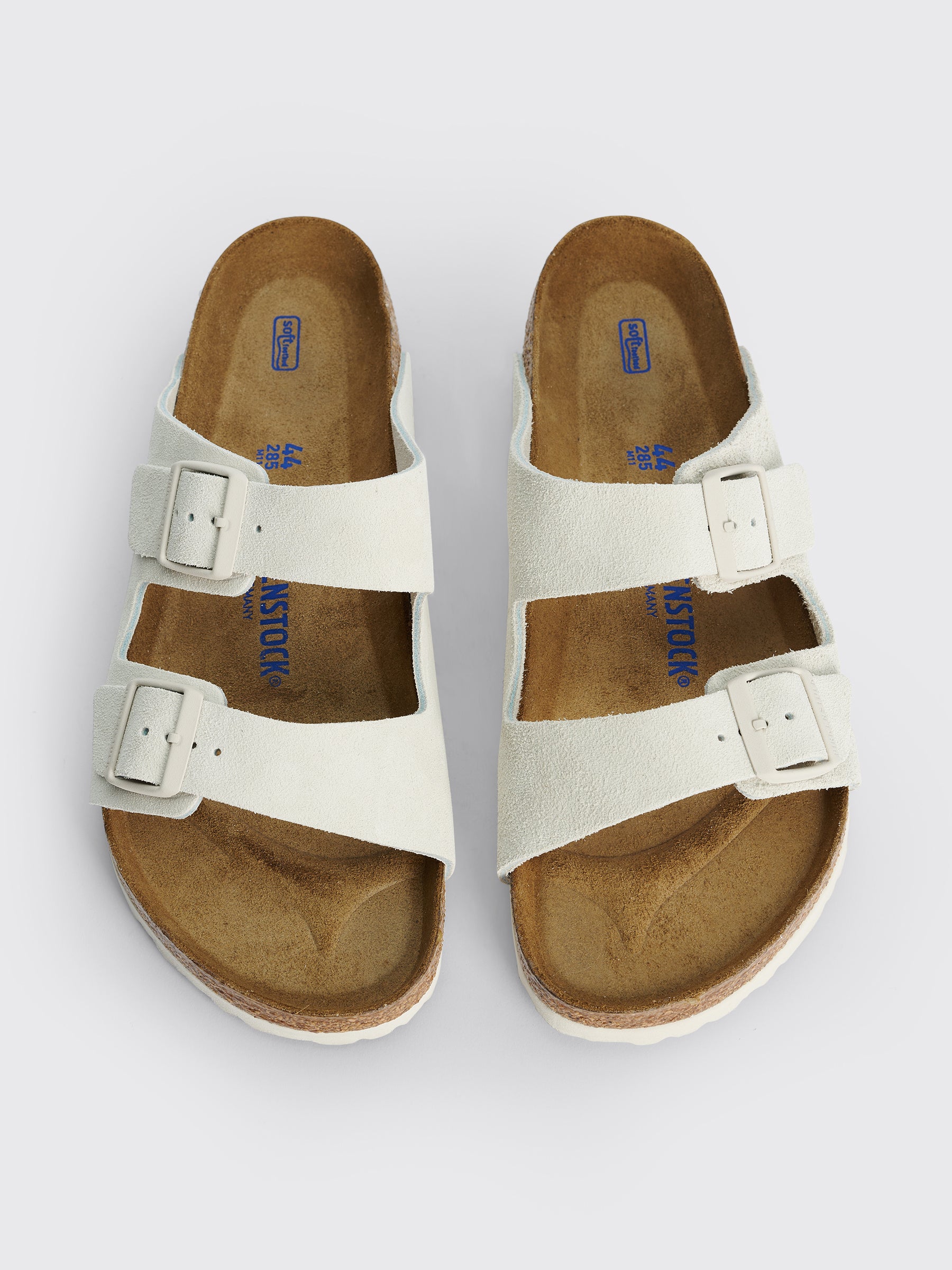 Birkenstock Arizona Suede Antique White