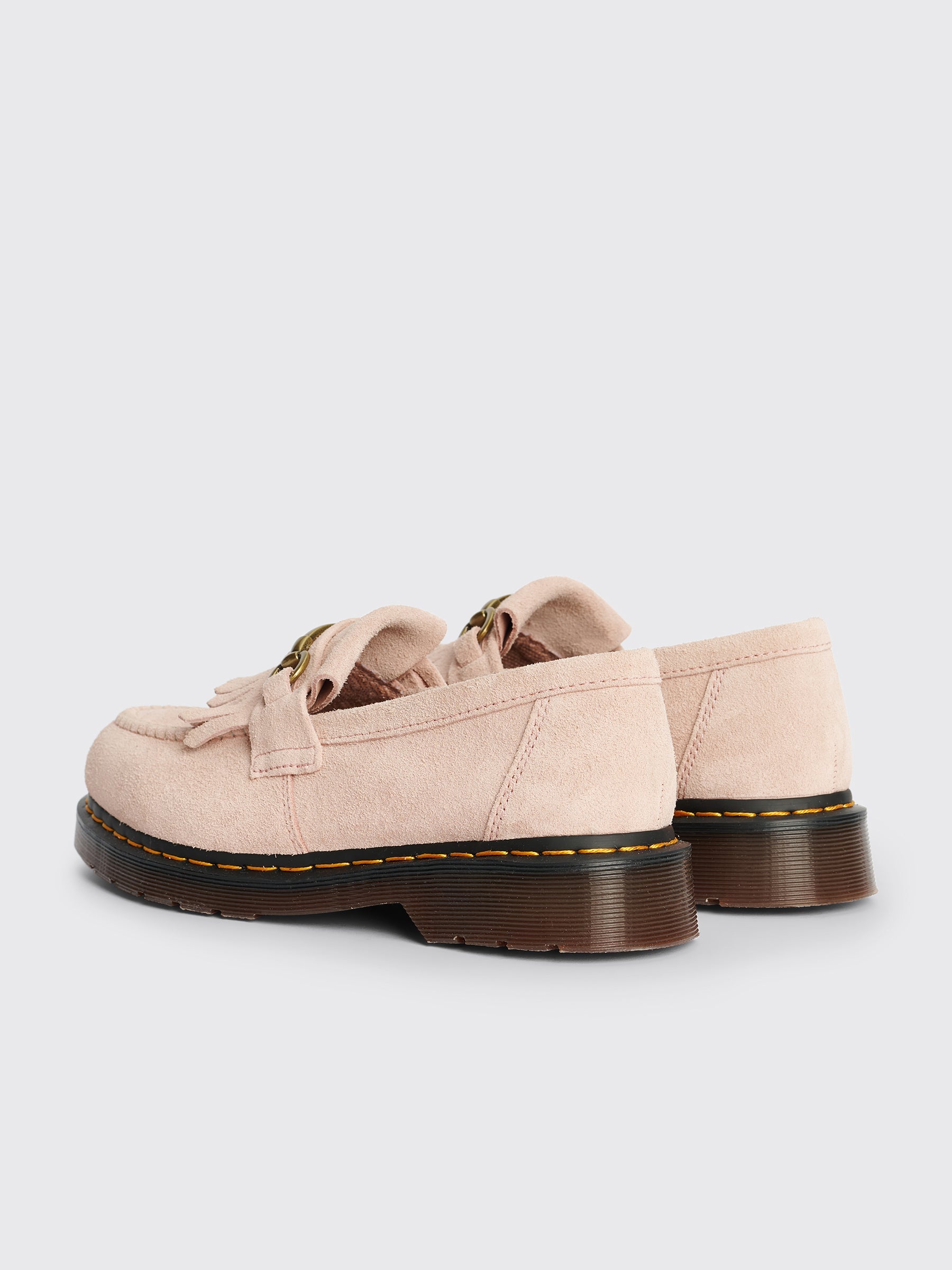 Dr. Martens Adrian Snaffle Suede Loafers Peach Beige