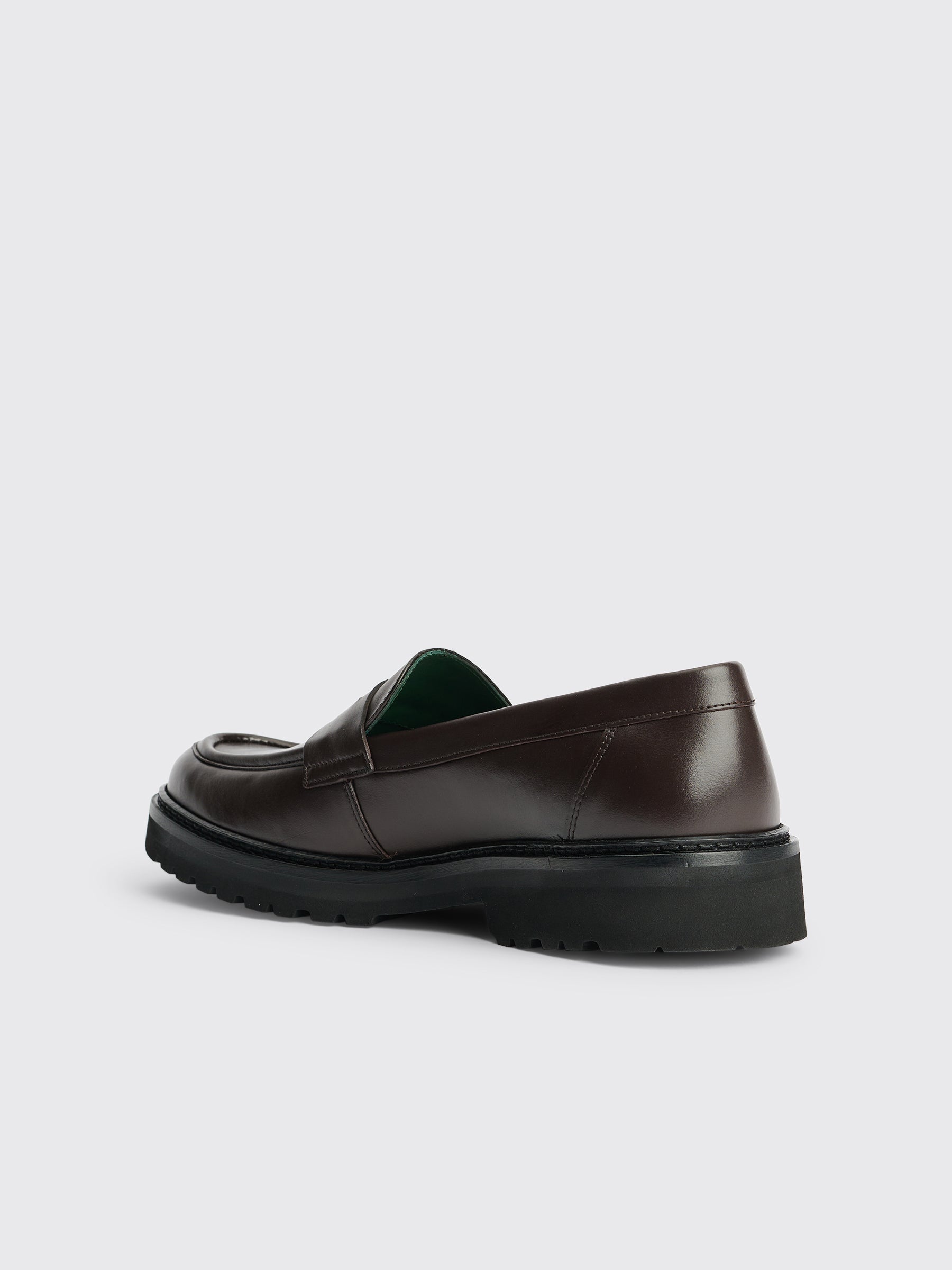 VINNY’s Richee Penny Loafer Crust Leather Brown