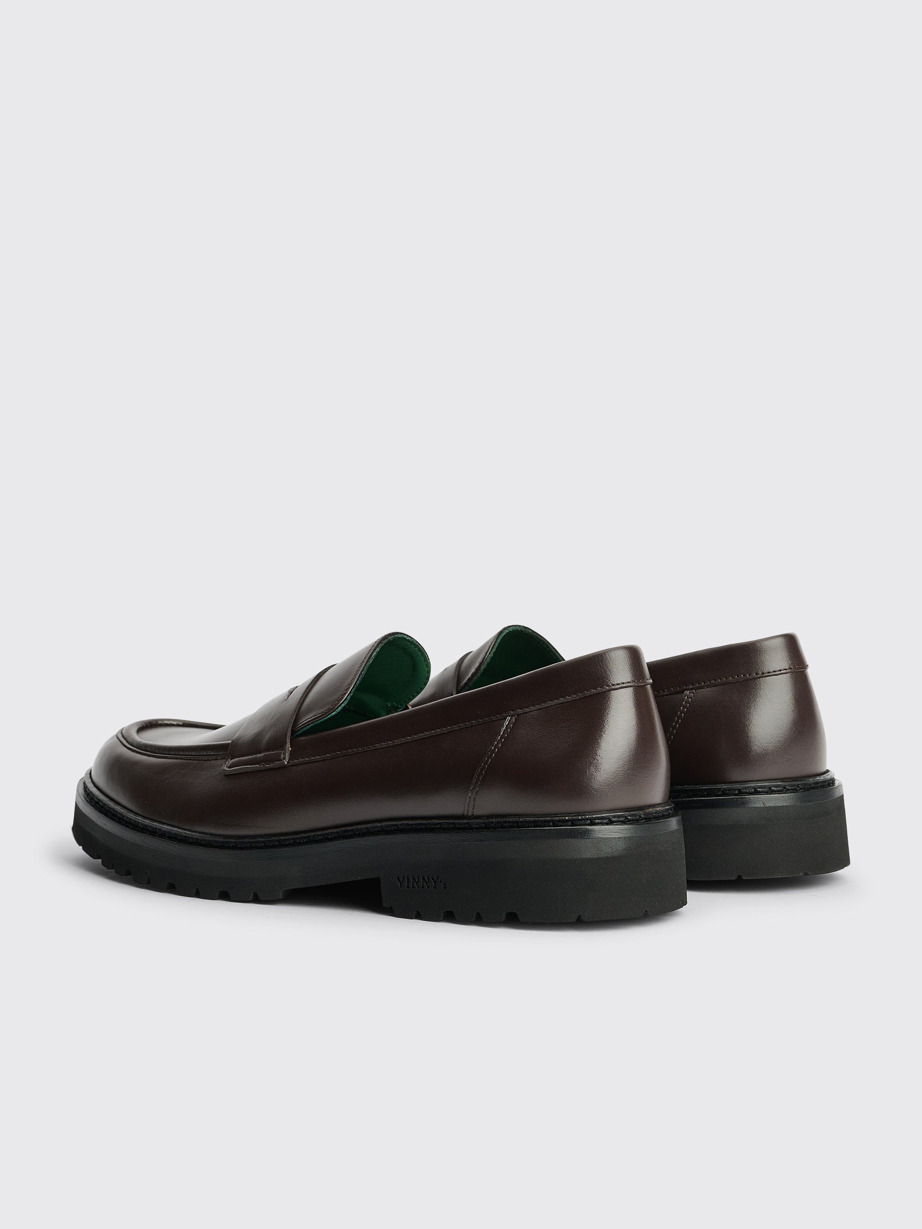 VINNY’s Richee Penny Loafer Crust Leather Brown