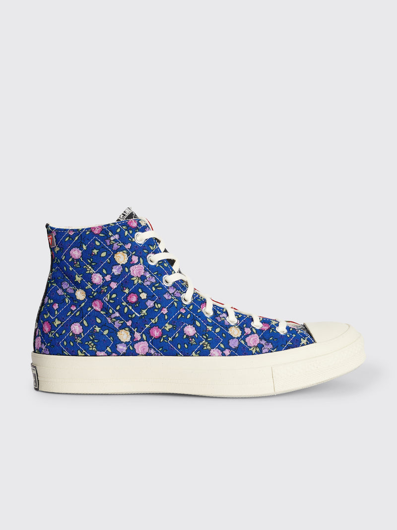 Converse - x beyond retro upcycled floral chuck 70 hi black / red / blue