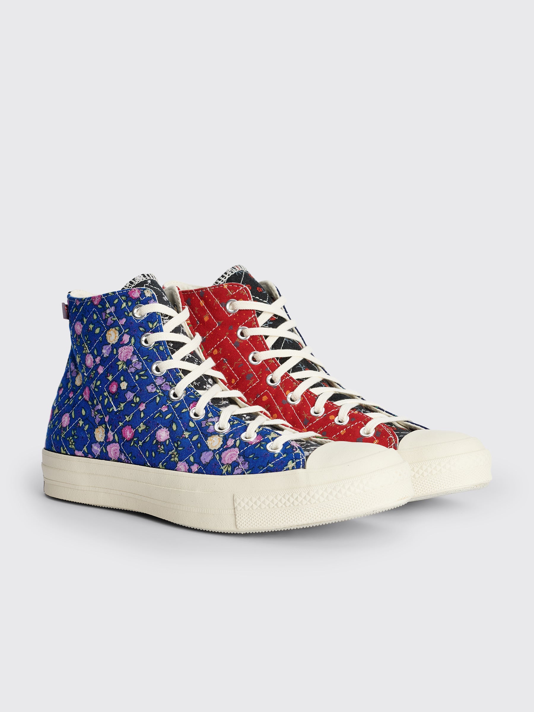 Converse x Beyond Retro Upcycled Floral Chuck 70 Hi Black / Red / Blue