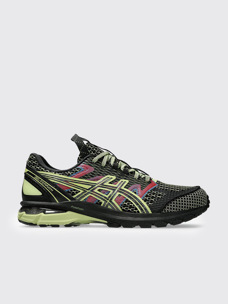 Asics - us4-s gel-terrain black / neon lime