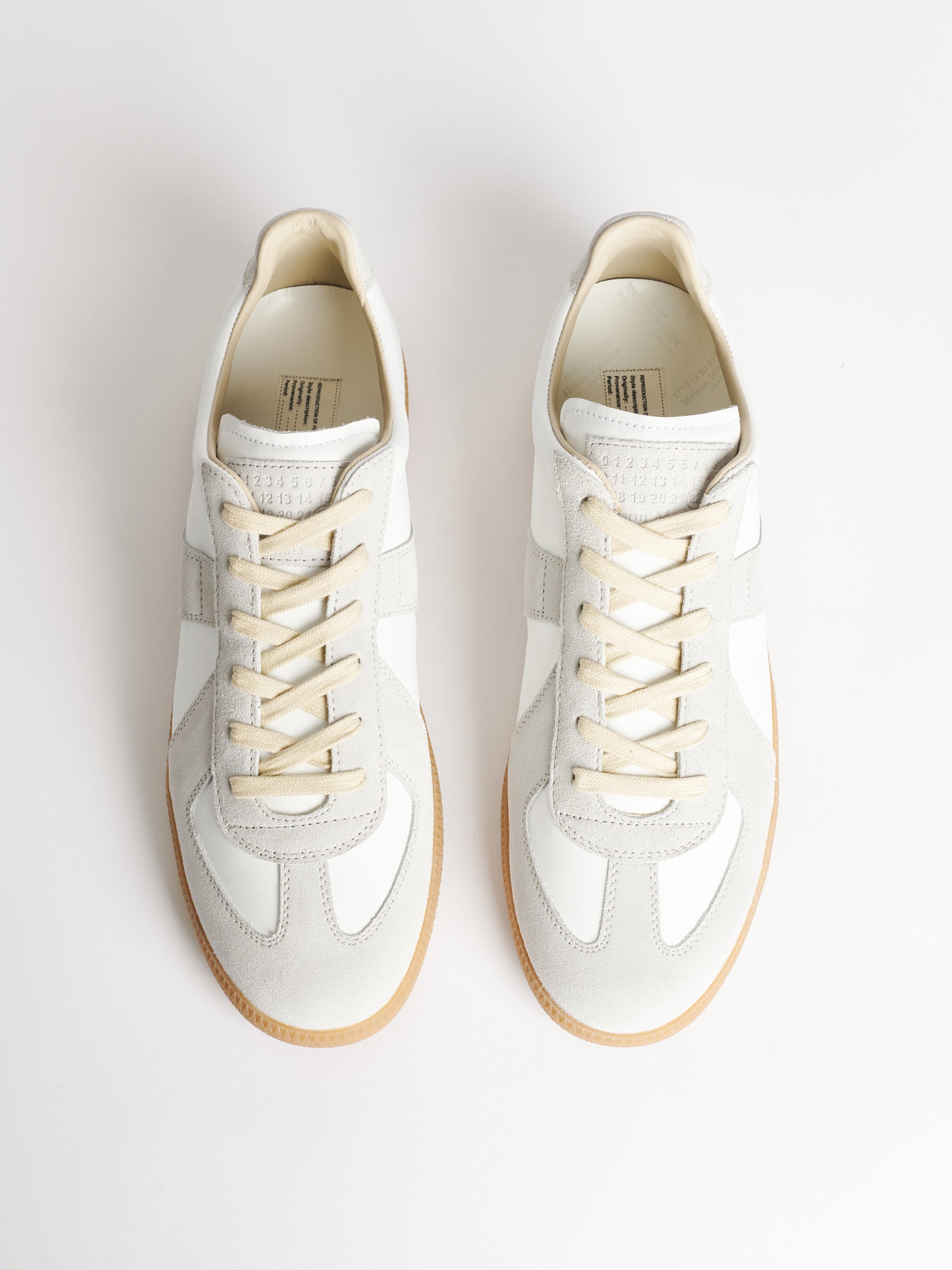 Maison Margiela Replica Low Top Sneakers White