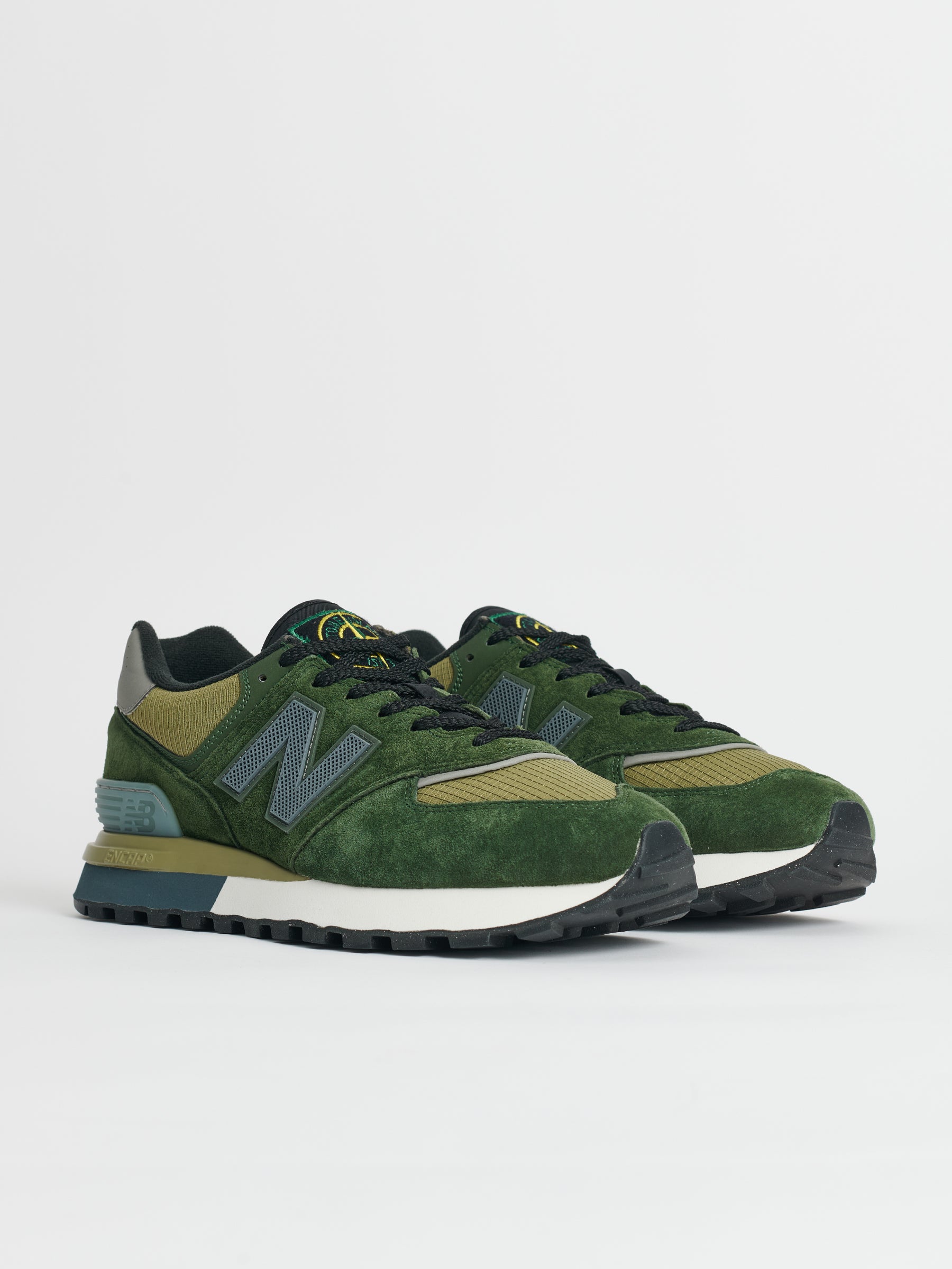 New Balance x Stone Island 574v1 Dark Green / Brown