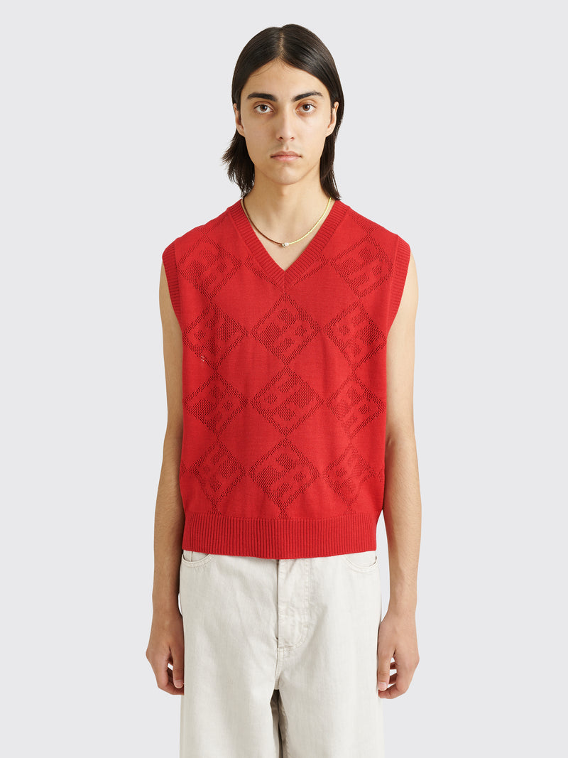 Fucking Awesome - letter square vest red