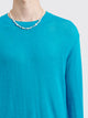 Jil Sander+ Extra Fine Virgin Wool Sweater Caraibi Blue
