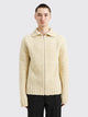 Jil Sander Pure Wool Zip Cardigan Bone