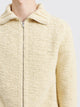 Jil Sander Pure Wool Zip Cardigan Bone