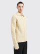 Jil Sander Pure Wool Zip Cardigan Bone