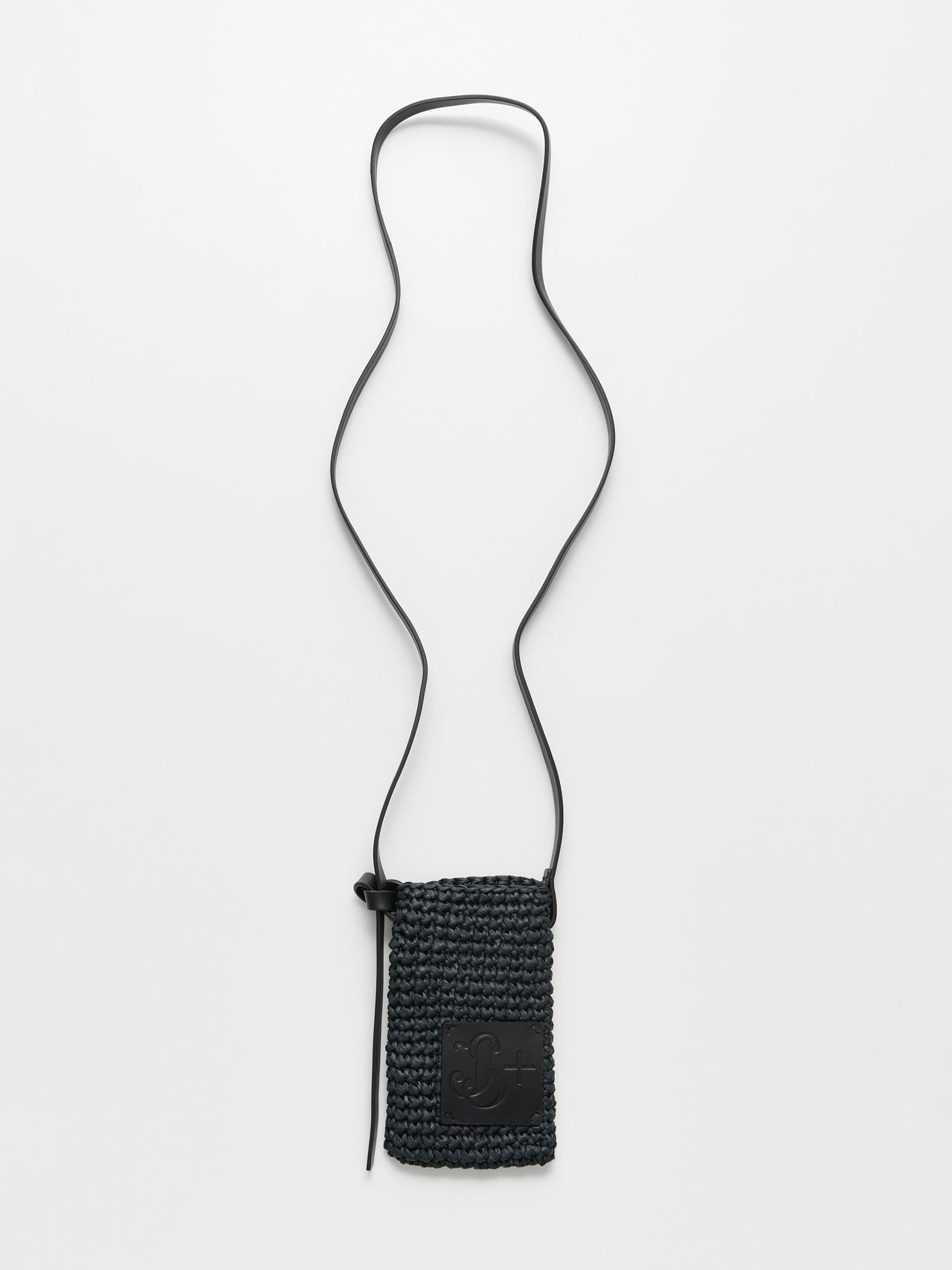 Jil Sander+ Crochet Phone Pocket Bag Black
