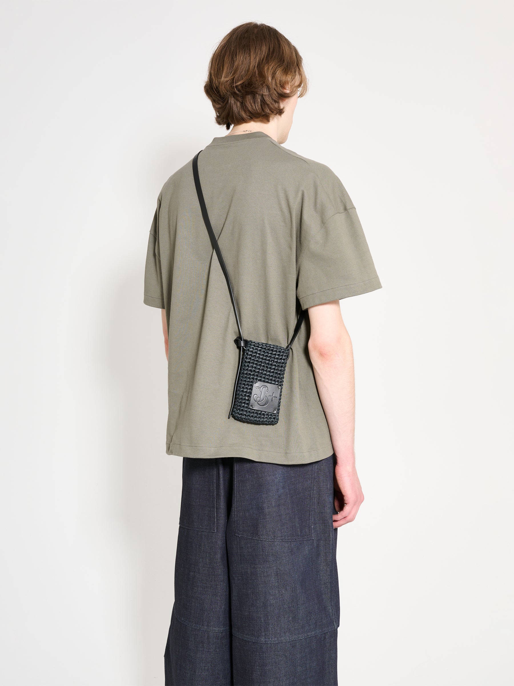 Jil Sander+ Crochet Phone Pocket Bag Black