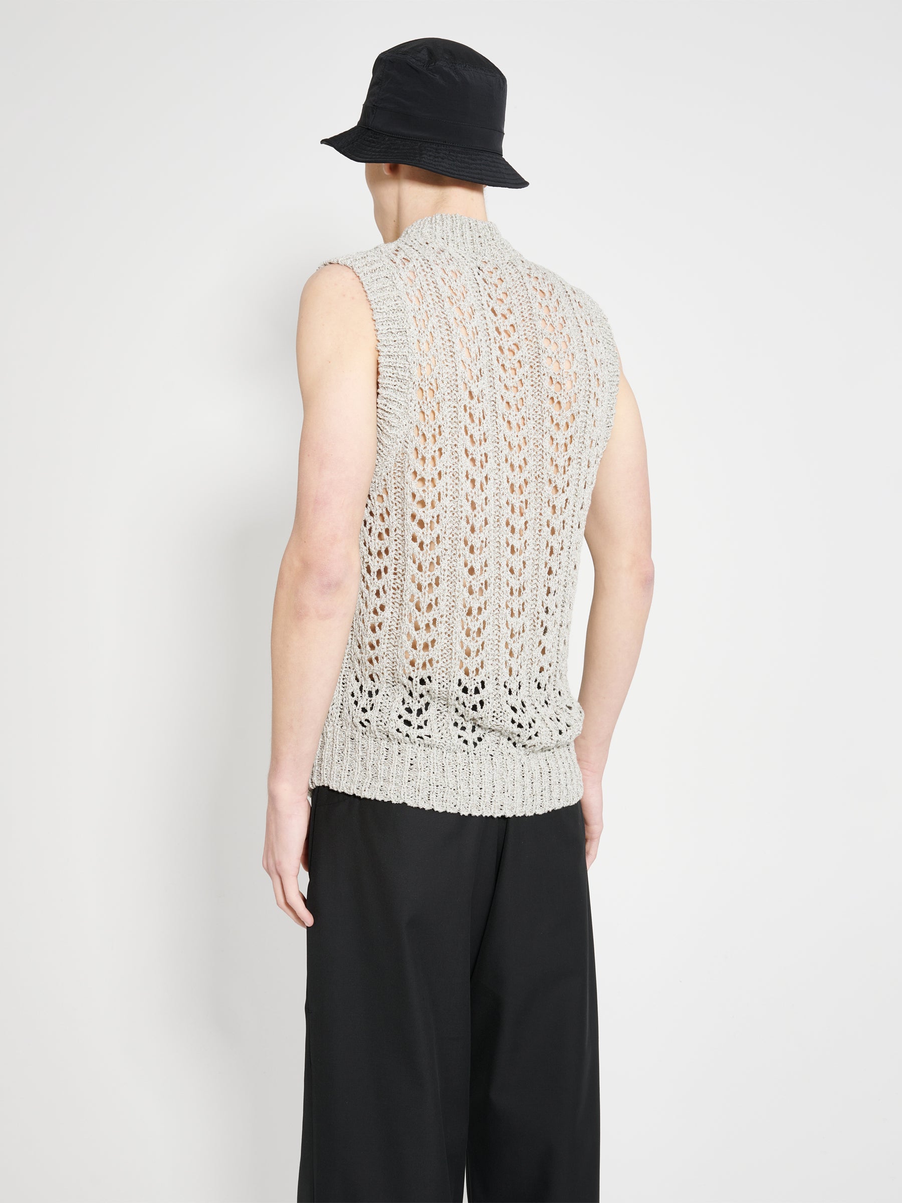 _J.L-A.L_ Redos Knitted Vest Silver Grey