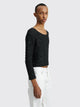 Judy Turner Luc Cropped Sweater Black
