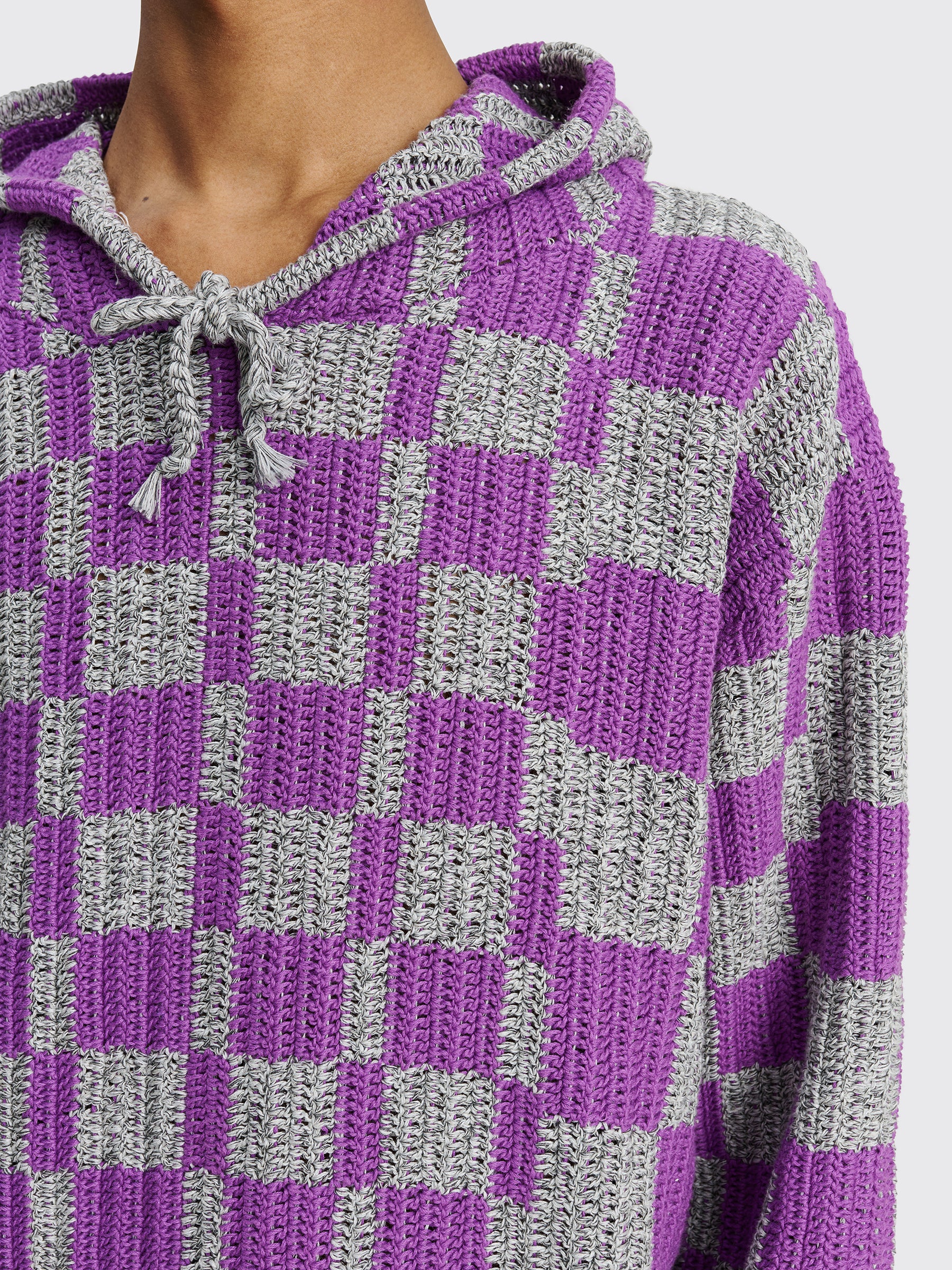 Judy Turner Lucky Hooded Sweater Psychic Grey / Purple