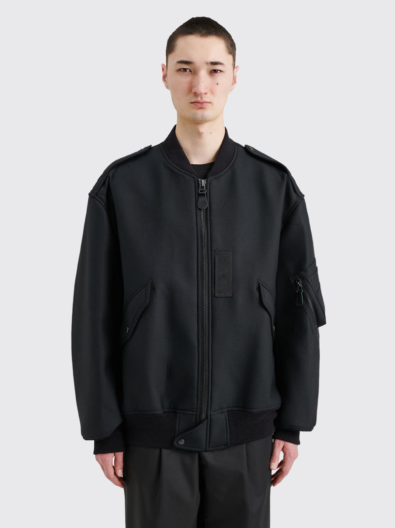 Comme des Garçons - Junya Watanabe MAN Wool Bomber Jacket Black