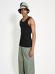Junya Watanabe MAN Cotton Nylon Rib Knit Black